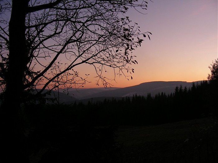 Karkonosze o zmroku